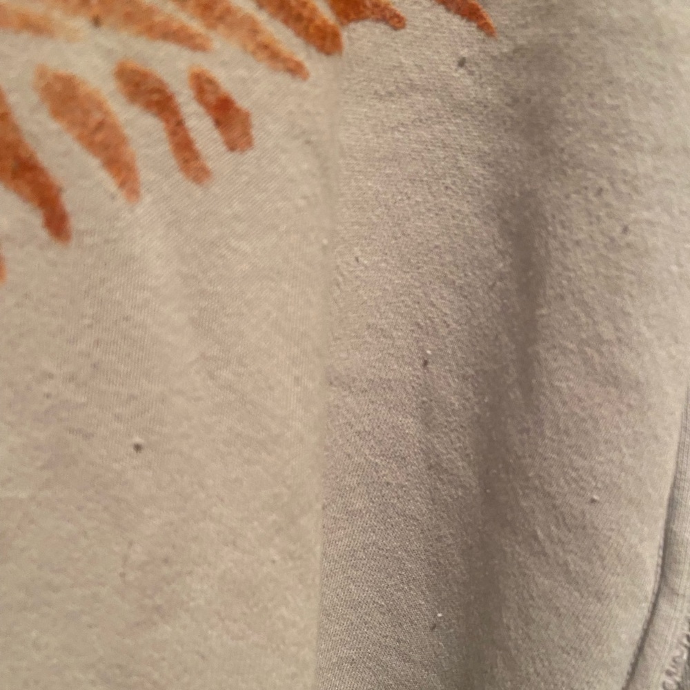 NWOT! We The Free by Free People Women's Gray and Orange Graphic Camden Sweater - Picture 3 of 11